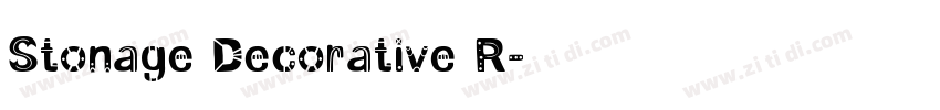 Stonage Decorative R字体转换